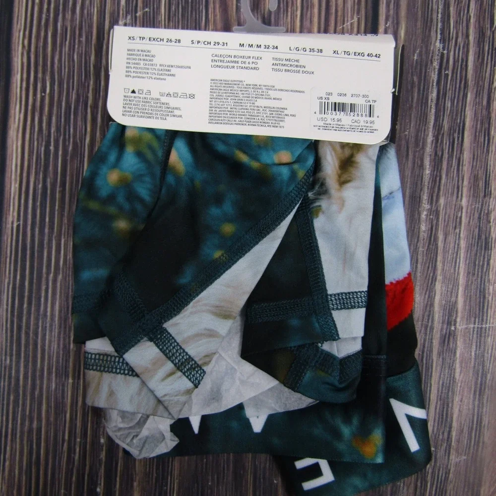 American Eagle NEW NWT Mens XS Boxer Briefs Dog Christmas Xmas‎ Gift Stocking